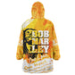 Legend Bob Reggae Afro Wearable Blanket Hoodie One Love One Heart Tropical Leaf