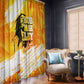 Legend Bob Reggae Afro Window Curtain One Love One Heart Tropical Leaf
