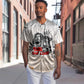 Afro King of Reggae Legend Bob Baseball Jersey Rastafari Lion Cannabis Typography Style