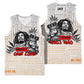 Afro King of Reggae Legend Bob Basketball Jersey Rastafari Lion Cannabis Typography Style - African Pride