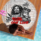 Afro King of Reggae Legend Bob Beach Blanket Rastafari Lion Cannabis Typography Style