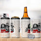 Afro King of Reggae Legend Bob 4 in 1 Can Cooler Tumbler Rastafari Lion Cannabis Typography Style