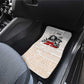 Afro King of Reggae Legend Bob Car Mats Rastafari Lion Cannabis Typography Style