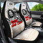 Afro King of Reggae Legend Bob Car Seat Cover Rastafari Lion Cannabis Typography Style