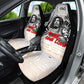 Afro King of Reggae Legend Bob Car Seat Cover Rastafari Lion Cannabis Typography Style