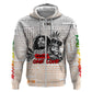 Afro King of Reggae Legend Bob Hoodie Rastafari Lion Cannabis Typography Style