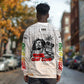 Afro King of Reggae Legend Bob Long Sleeve Shirt Rastafari Lion Cannabis Typography Style