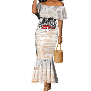 Afro King of Reggae Legend Bob Mermaid Dress Rastafari Lion Cannabis Typography Style