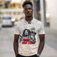 Afro King of Reggae Legend Bob Polo Shirt Rastafari Lion Cannabis Typography Style