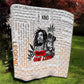 Afro King of Reggae Legend Bob Quilt Rastafari Lion Cannabis Typography Style