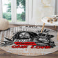Afro King of Reggae Legend Bob Round Carpet Rastafari Lion Cannabis Typography Style