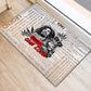 Afro King of Reggae Legend Bob Rubber Doormat Rastafari Lion Cannabis Typography Style
