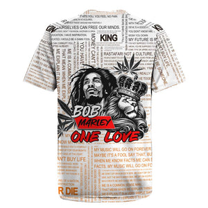 Afro King of Reggae Legend Bob Rugby Jersey Rastafari Lion Cannabis Typography Style