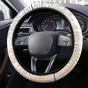 Afro King of Reggae Legend Bob Steering Wheel Cover Rastafari Lion Cannabis Typography Style