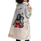 Afro King of Reggae Legend Bob Wearable Blanket Hoodie Rastafari Lion Cannabis Typography Style