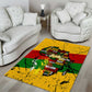 Black History Month Africa Area Rug Strength Love and Justice Typography