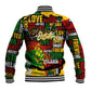Black History Month Africa Baseball Jacket Strength Love and Justice Typography