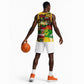Black History Month Africa Basketball Jersey Strength Love and Justice Typography - African Pride