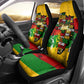 Black History Month Africa Car Seat Cover Strength Love and Justice Typography