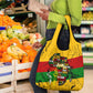 Black History Month Africa Grocery Bag Strength Love and Justice Typography