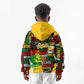 Black History Month Africa Kid Hoodie Strength Love and Justice Typography