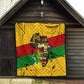 Black History Month Africa Quilt Strength Love and Justice Typography