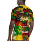 Black History Month Africa Rugby Jersey Strength Love and Justice Typography