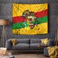 Black History Month Africa Tapestry Strength Love and Justice Typography