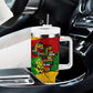 Black History Month Africa Tumbler With Handle Strength Love and Justice Typography