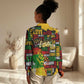 Black History Month Africa Women Casual Shirt Strength Love and Justice Typography