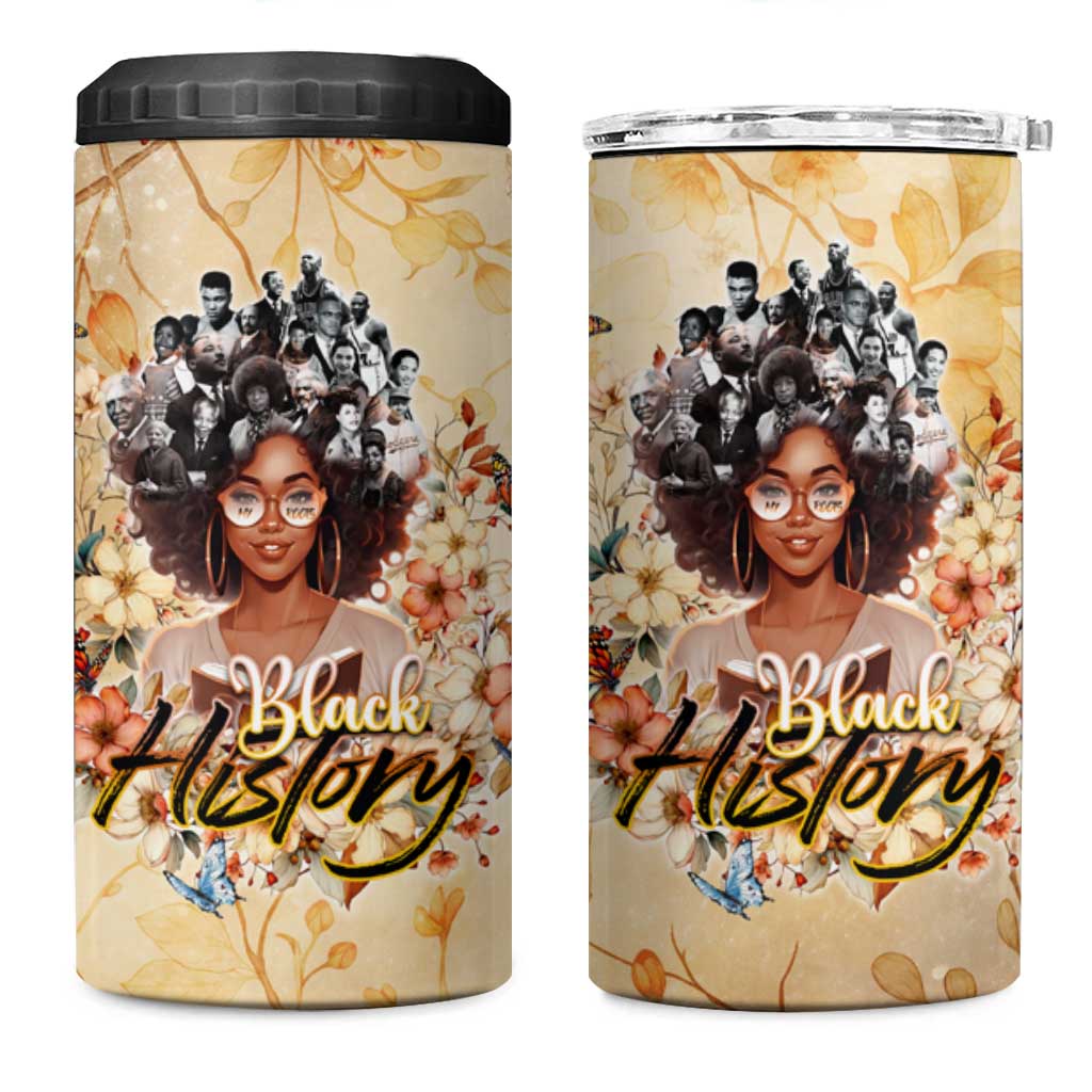 African Women Black History 4 in 1 Can Cooler Tumbler Civil Rights Leaders My Roots
