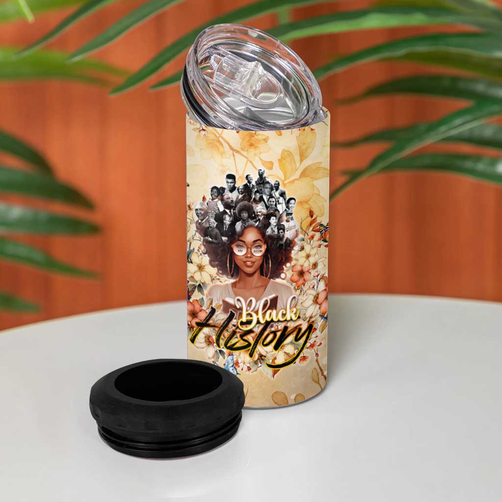 African Women Black History 4 in 1 Can Cooler Tumbler Civil Rights Leaders My Roots