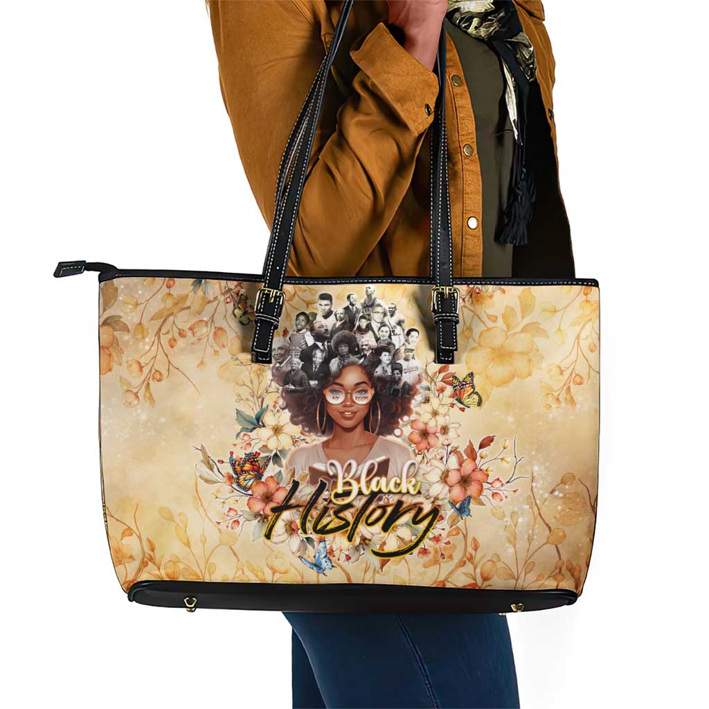 African Women Black History Leather Tote Bag Civil Rights Leaders My Roots