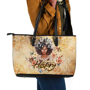 African Women Black History Leather Tote Bag Civil Rights Leaders My Roots