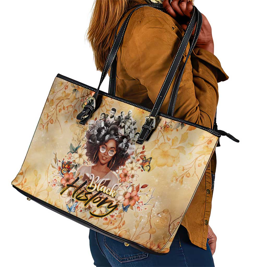 African Women Black History Leather Tote Bag Civil Rights Leaders My Roots