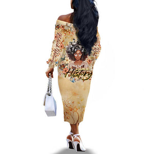 African Women Black History Off The Shoulder Long Sleeve Dress Civil Rights Leaders My Roots