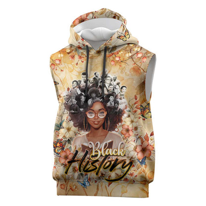 African Women Black History Sleeveless Hoodie Civil Rights Leaders My Roots - African Pride