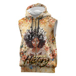 African Women Black History Sleeveless Zip Hoodie Civil Rights Leaders My Roots - African Pride