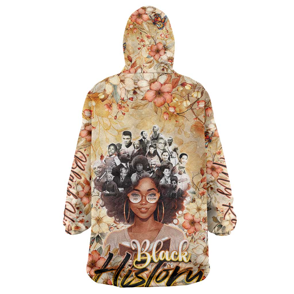 African Women Black History Wearable Blanket Hoodie Civil Rights Leaders My Roots