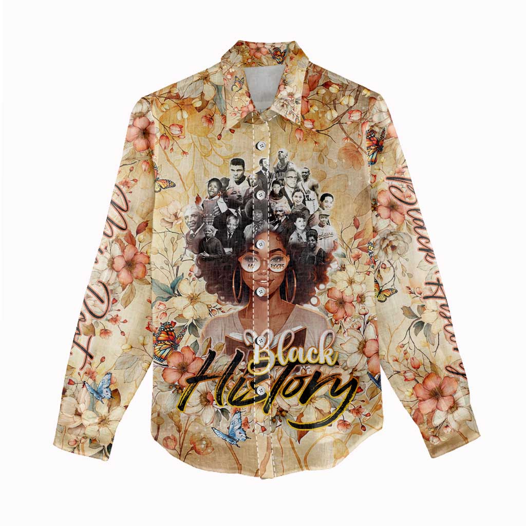 African Women Black History Women Casual Shirt Civil Rights Leaders My Roots