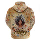 African Women Black History Zip Hoodie Civil Rights Leaders My Roots