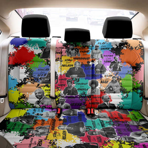 Black History Month African American Back Car Seat Cover Paint Splashes
