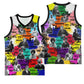 Black History Month African American Basketball Jersey Paint Splashes - African Pride