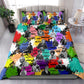 Black History Month African American Bedding Set Paint Splashes