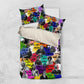 Black History Month African American Bedding Set Paint Splashes