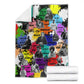 Black History Month African American Blanket Paint Splashes
