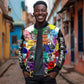 Black History Month African American Bomber Jacket Paint Splashes