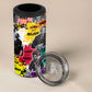 Black History Month African American 4 in 1 Can Cooler Tumbler Paint Splashes