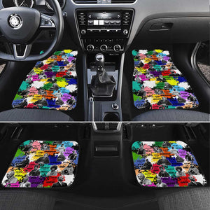 Black History Month African American Car Mats Paint Splashes