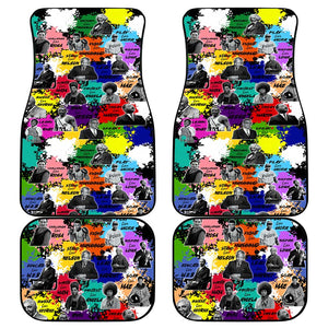 Black History Month African American Car Mats Paint Splashes